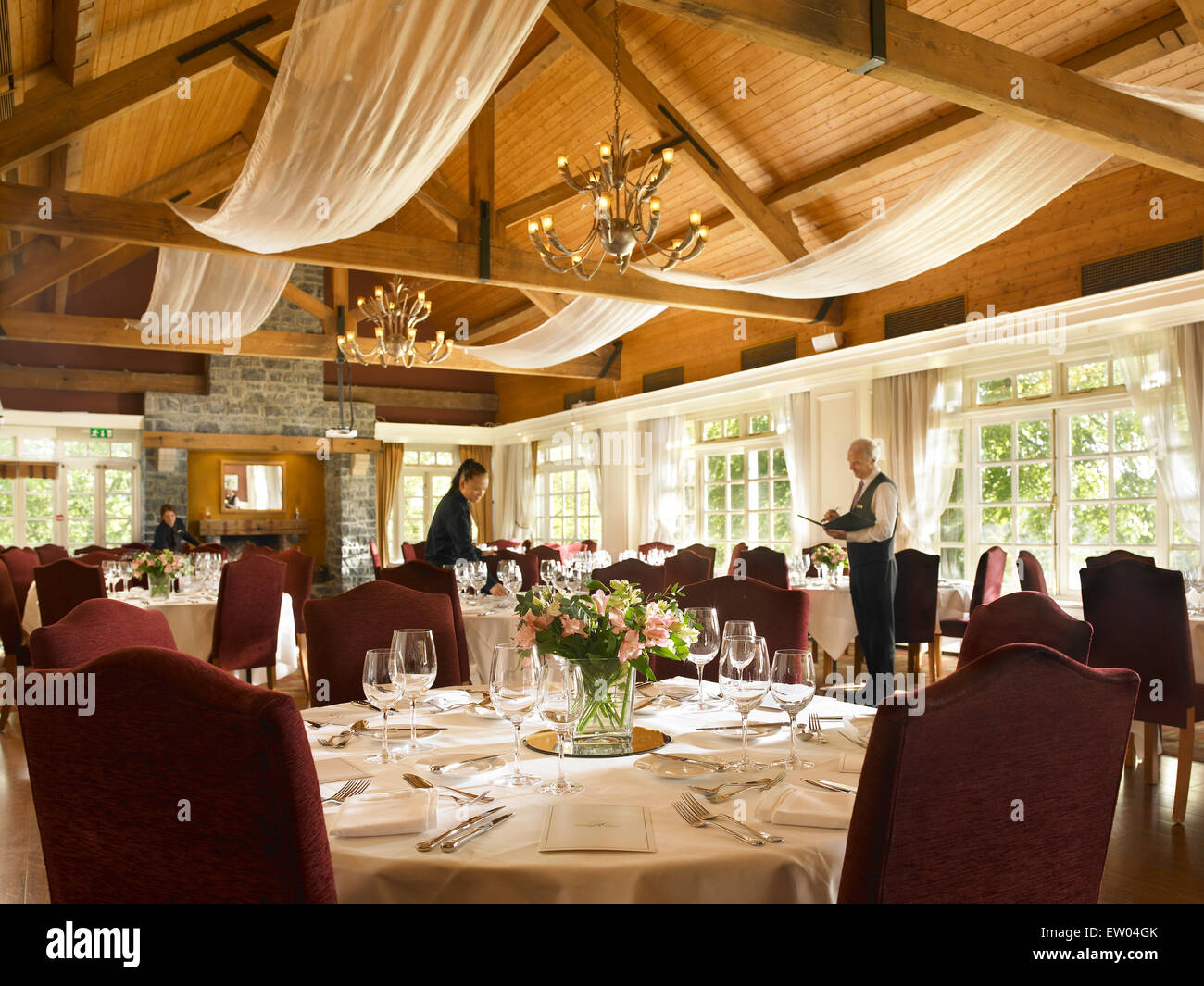 Kendals restaurant in the Clubhouse at Mount Juliet Country Estate in County Kilkenny Stock
