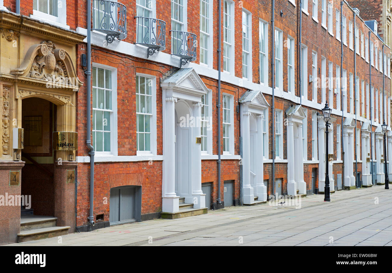 Terrace of houses in Parliament Street, Hull, Humberside, East