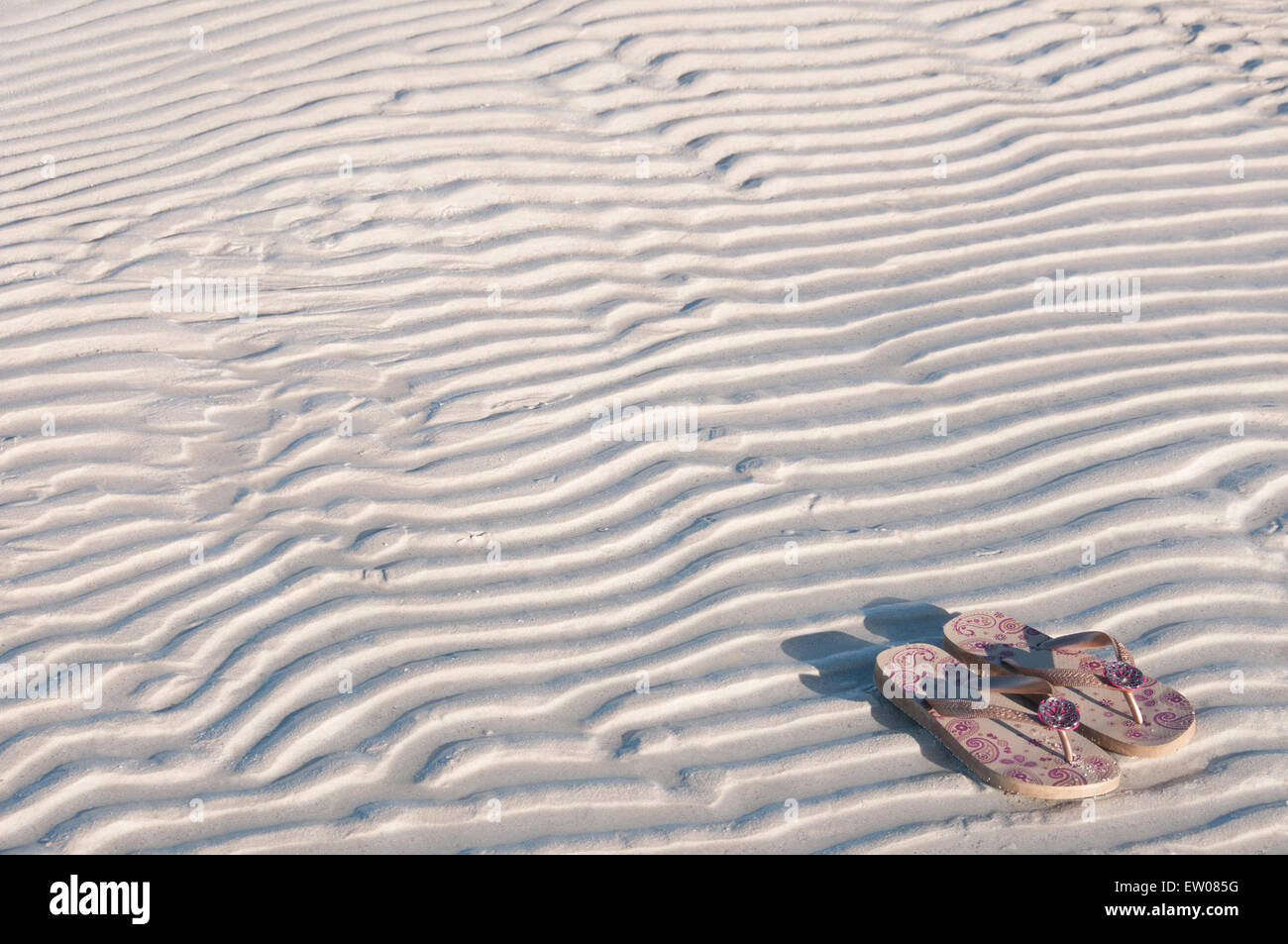 Flip Flops Beach Stock Photo