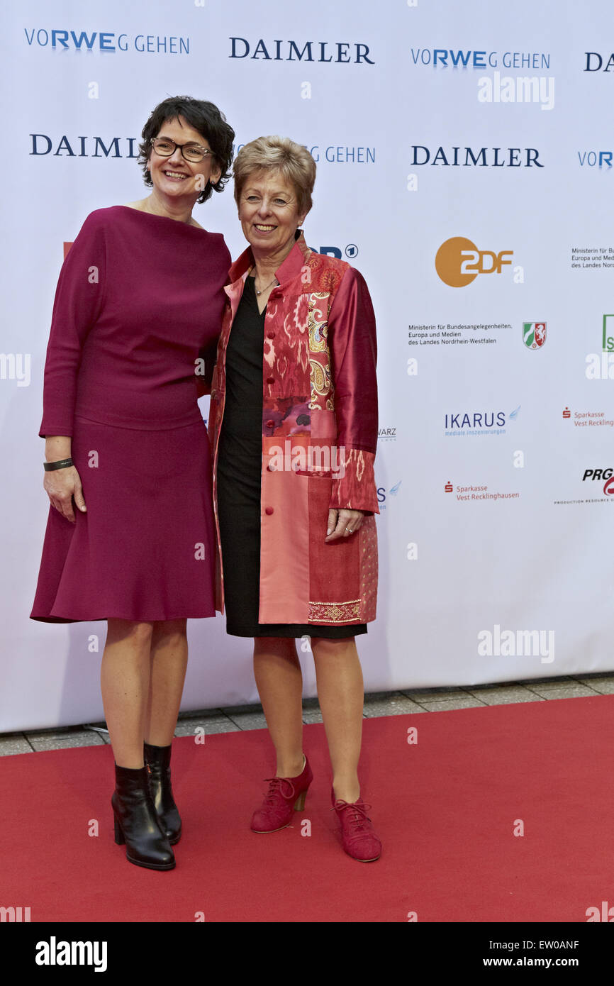 51th annual Grimme Preis (award) at Theater an der Stadt  Featuring: Dr. Frauke Gerlach, Angelica Schwall-Düren Where: Essen, Germany When: 28 Mar 2015 C Stock Photo