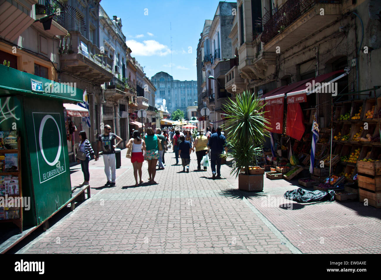 Old city. Montevideo, Uruguay 2015. Stock Photo