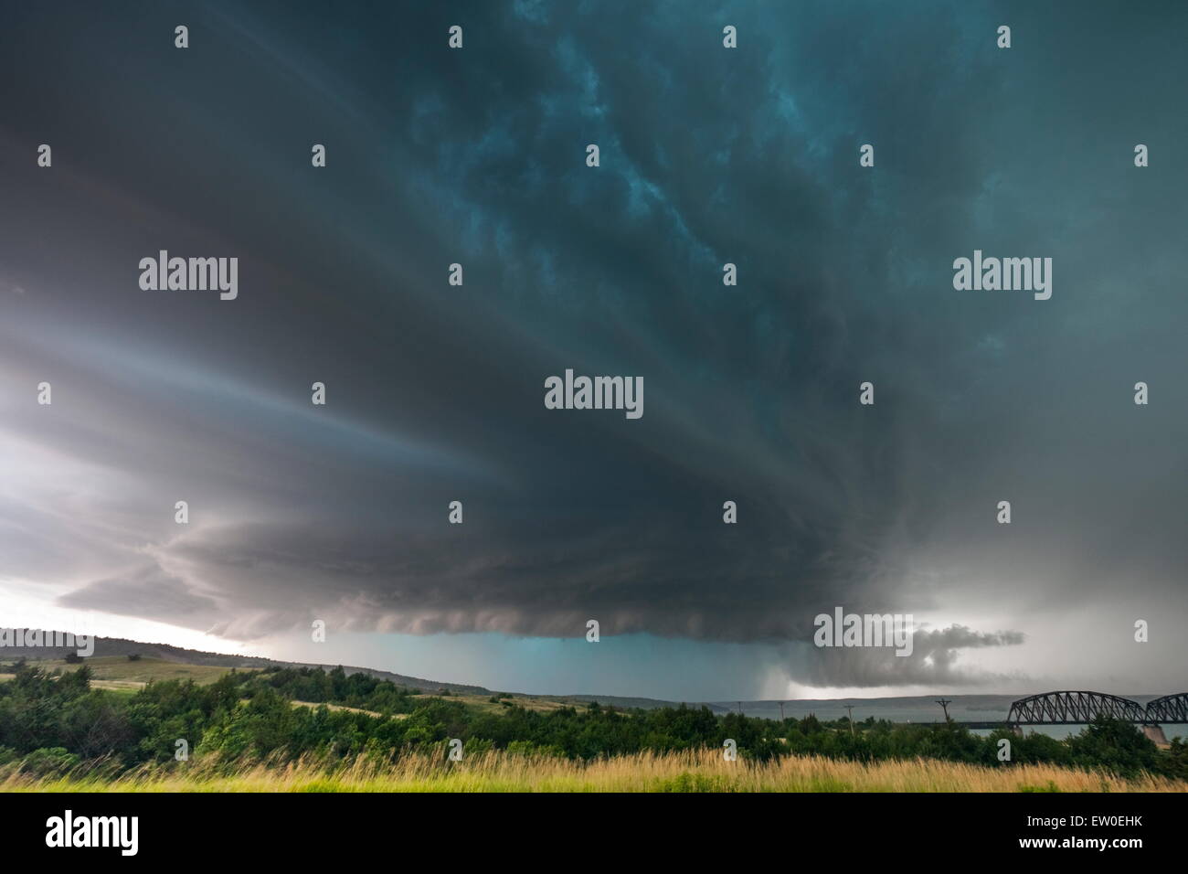 Supercell storm that produced the world record hail stone in Vivian SD