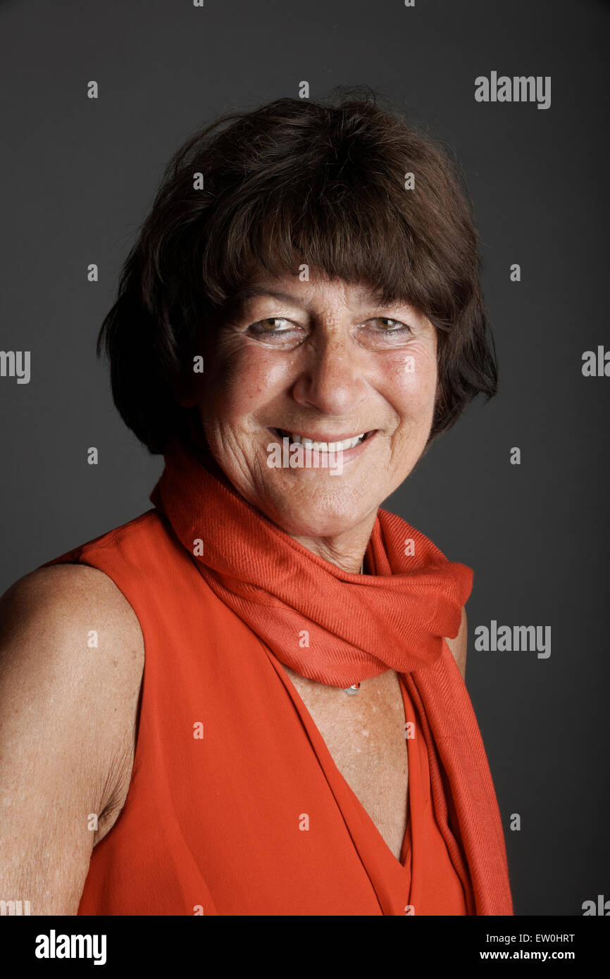 Valerie Grove at the Oldie Literary Lunch, 16/06/15 Stock Photo