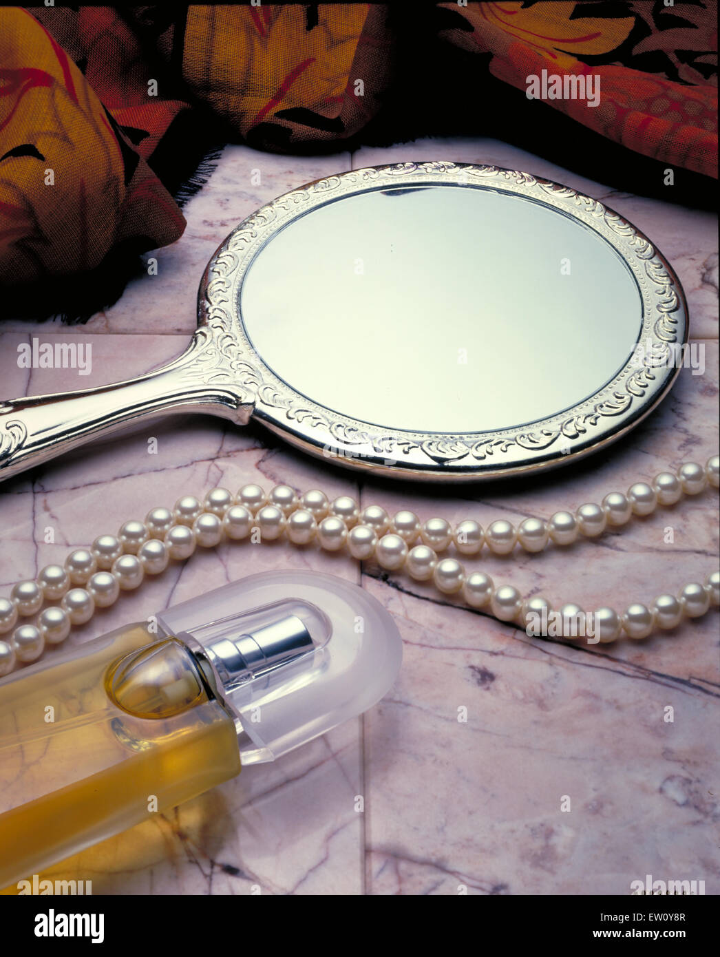 Still Life Of Items Found In A Woman S Bedroom Items Are A