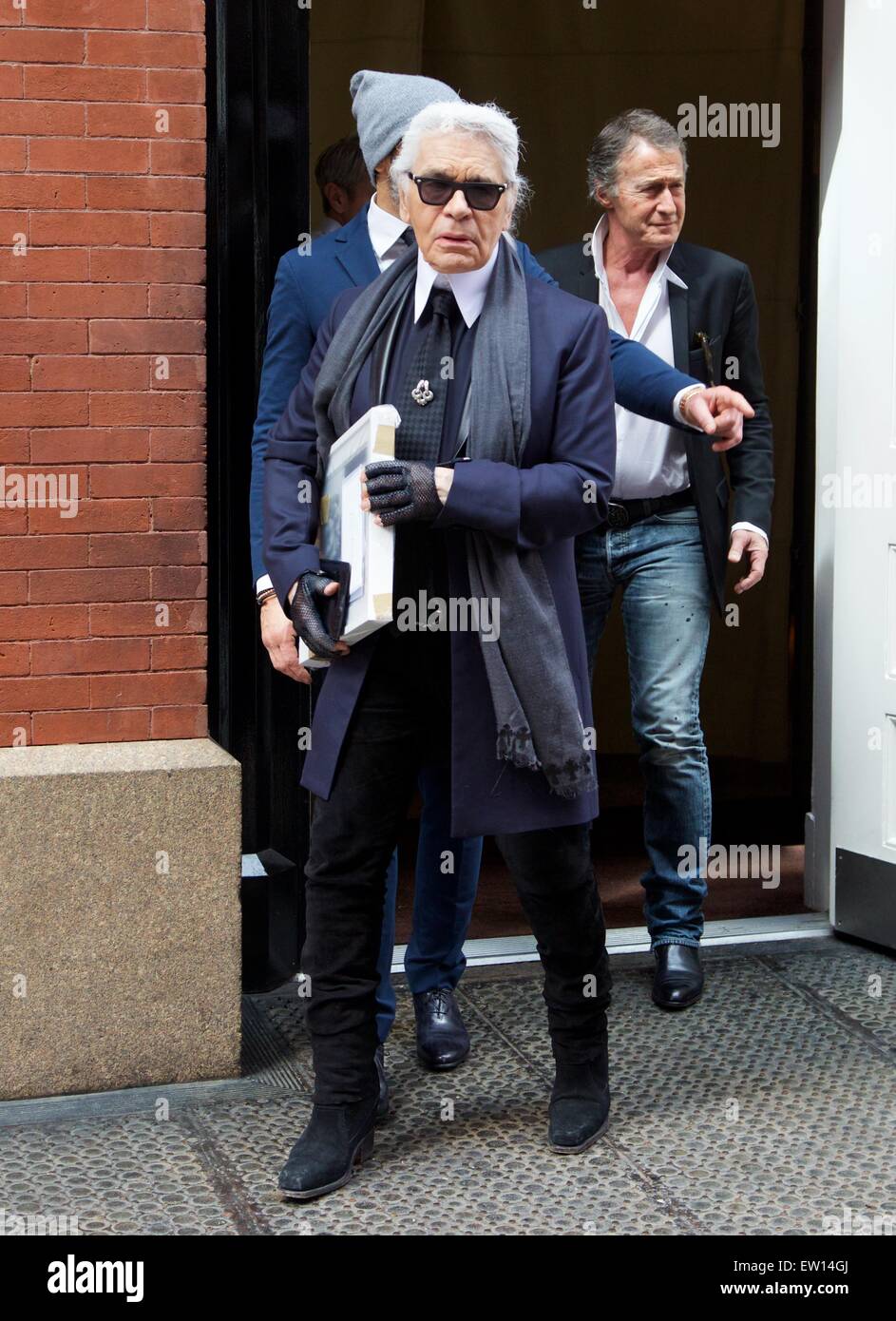 Karl Lagerfeld seen in Soho in New York City Featuring: Karl Lagerfeld ...