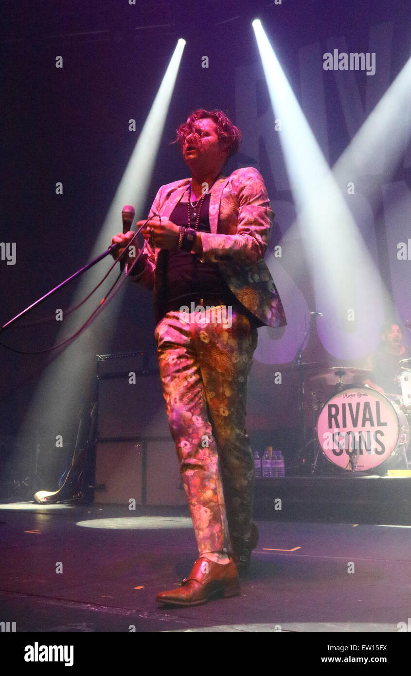 Rocker Rival US Rockers 'Rival Sons' play gig at The Roundhouse, Camden, London ...
