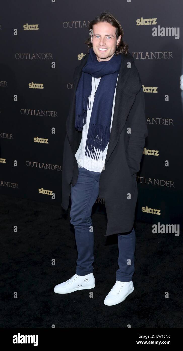 Mid-season New York premiere of 'Outlander' at Ziegfeld Theater - Red Carpet Arrivals  Featuring: Mix Diskerud Where: New York City, United States When: 01 Apr 2015 C Stock Photo