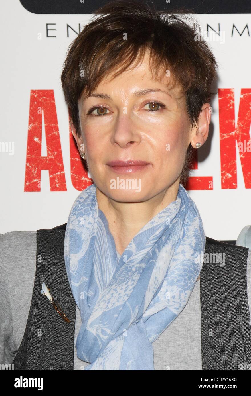 Private screening of 'Age Of Kill' at Ham Yard Hotel - Red Carpet Arrivals  Featuring: Deborah Moore Where: London, United Kingdom When: 01 Apr 2015 C Stock Photo