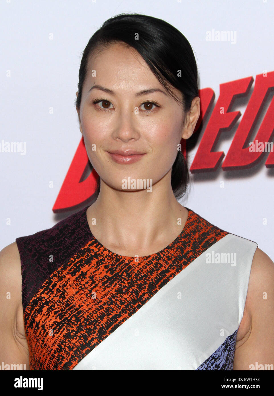 Netflix' 'Marvel's Daredevil' L.A. Premiere held at The Premiere House at Regal Cinemas LA LIVE  Featuring: Olivia Cheng Where: Los Angeles, California, United States When: 03 Apr 2015 C Stock Photo