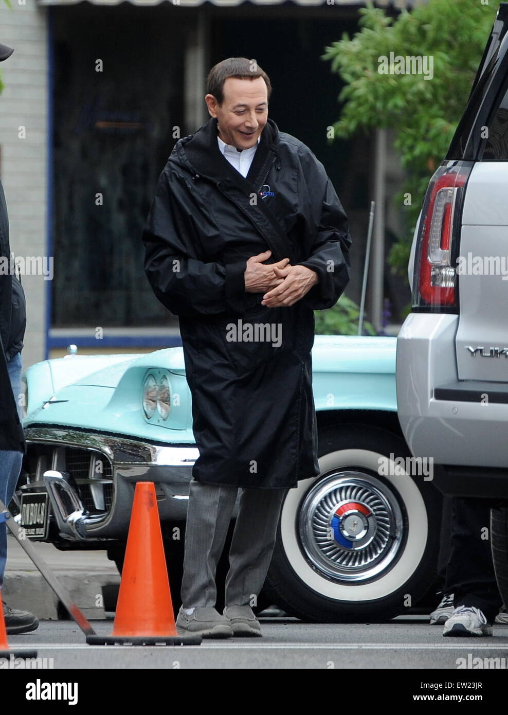 Paul Reubens spotted filming 'PeeWee's Big Holiday' in Fillmore