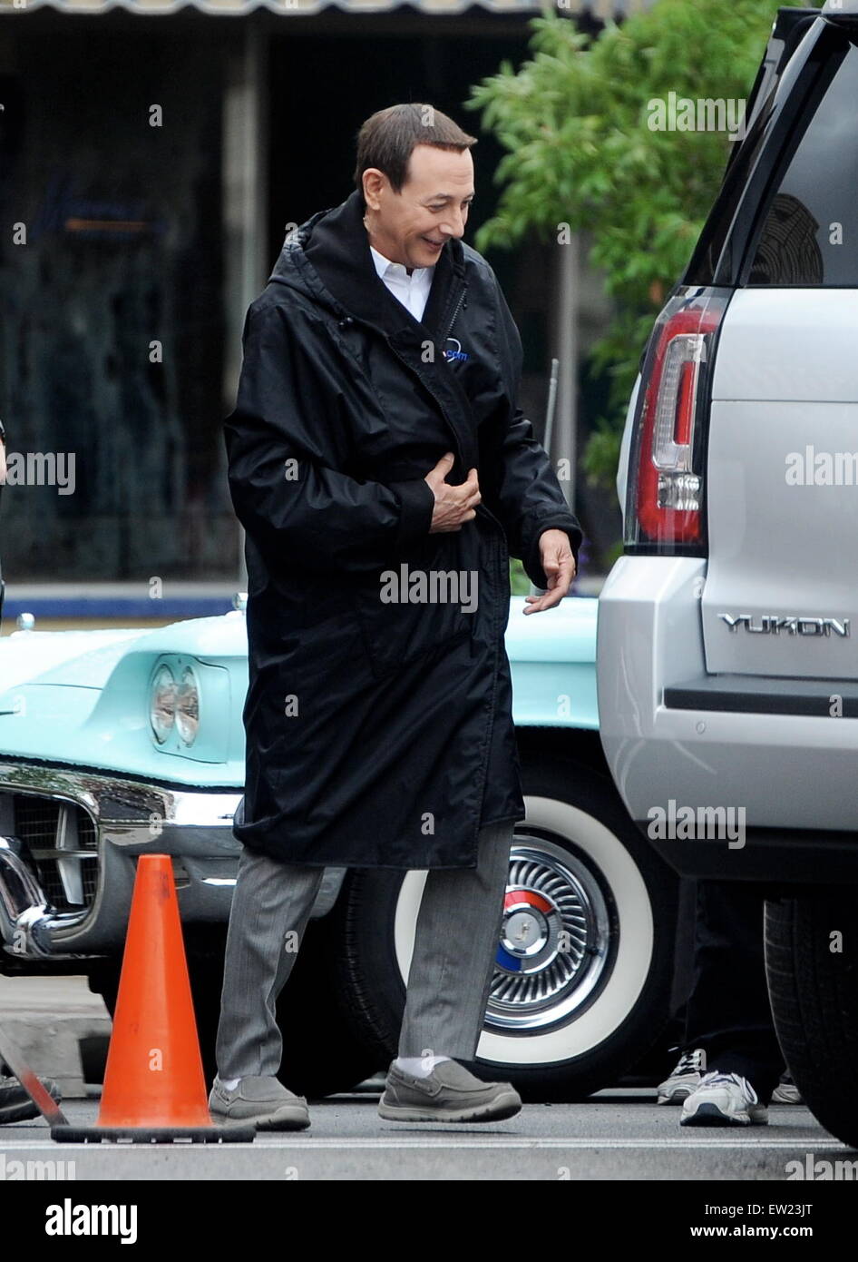 Paul Reubens spotted filming 'PeeWee's Big Holiday' in Fillmore