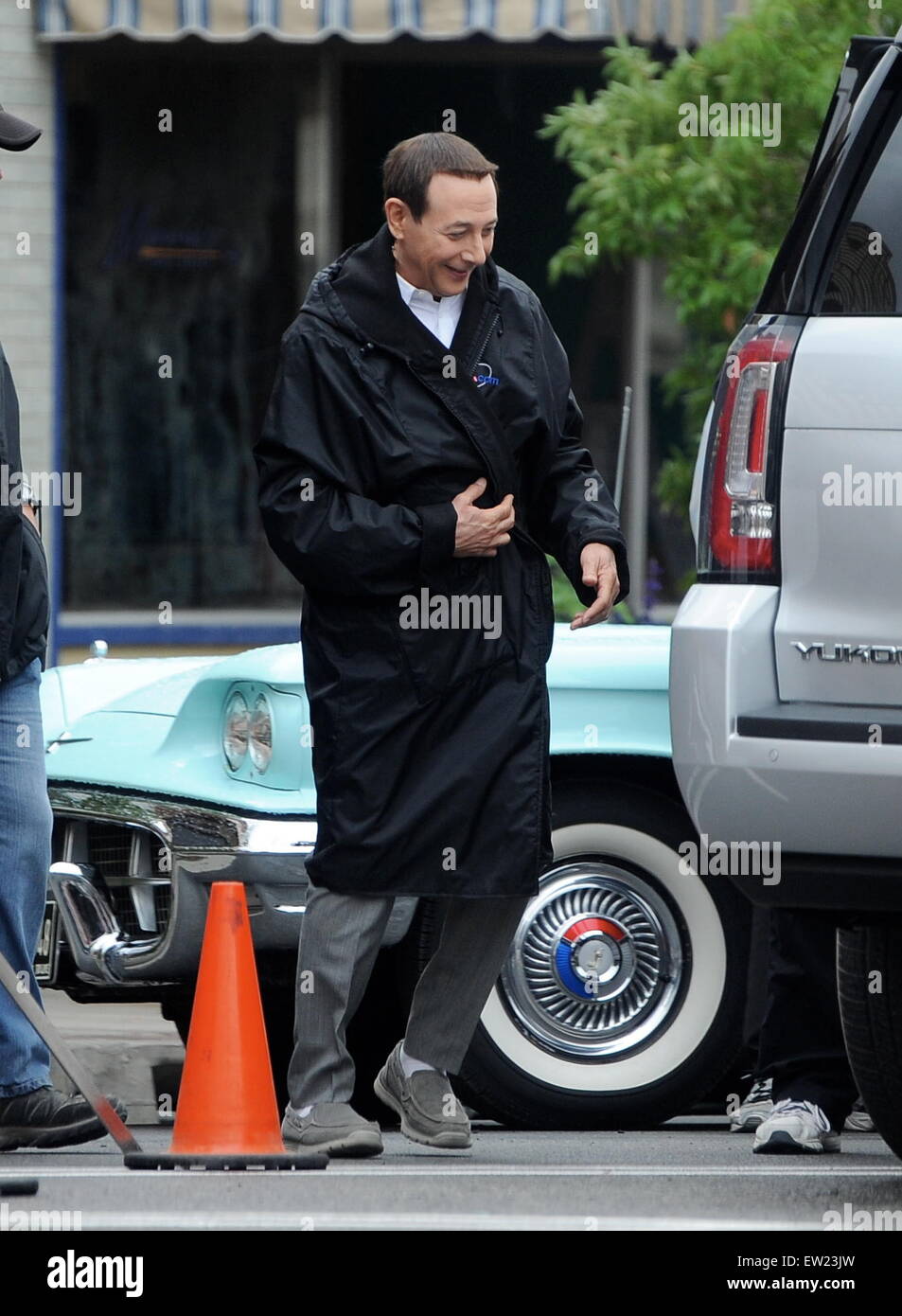 Paul Reubens spotted filming 'PeeWee's Big Holiday' in Fillmore