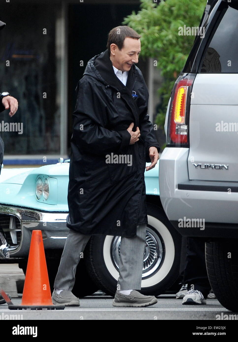 Paul Reubens spotted filming 'PeeWee's Big Holiday' in Fillmore