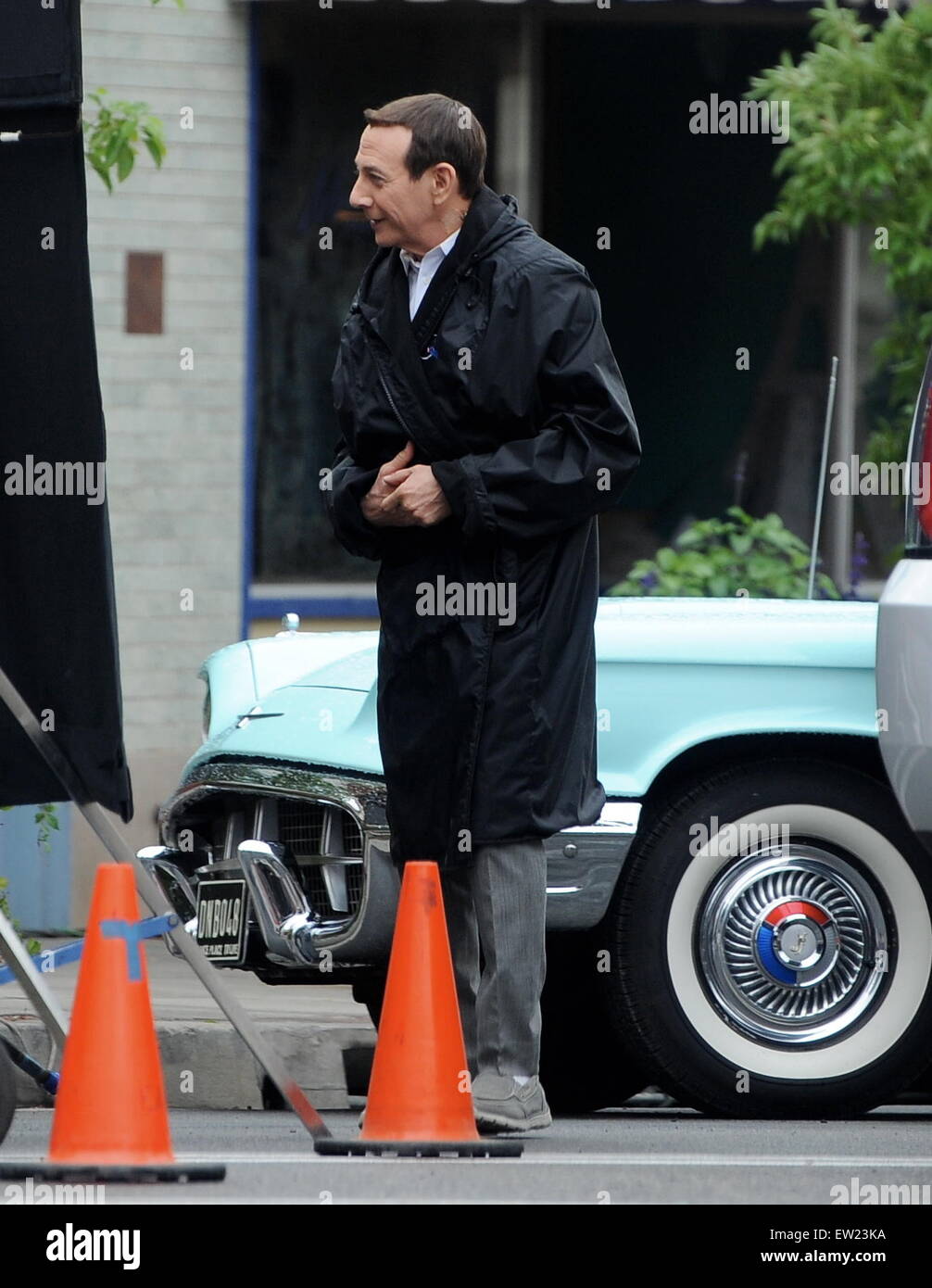 Paul Reubens spotted filming 'PeeWee's Big Holiday' in Fillmore