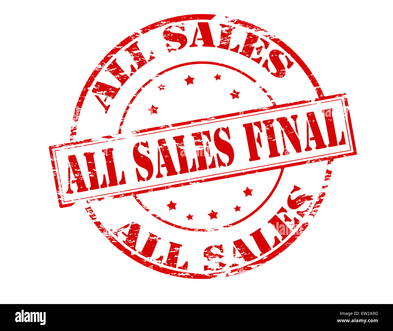 Rubber stamp with text all sales final inside, illustration Stock Photo
