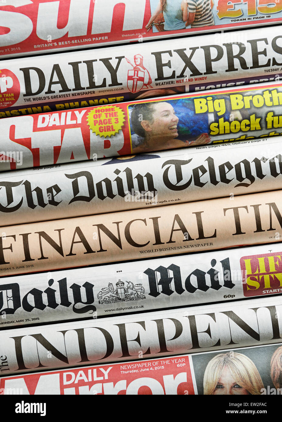 Newspapers uk hi-res stock photography and images - Alamy