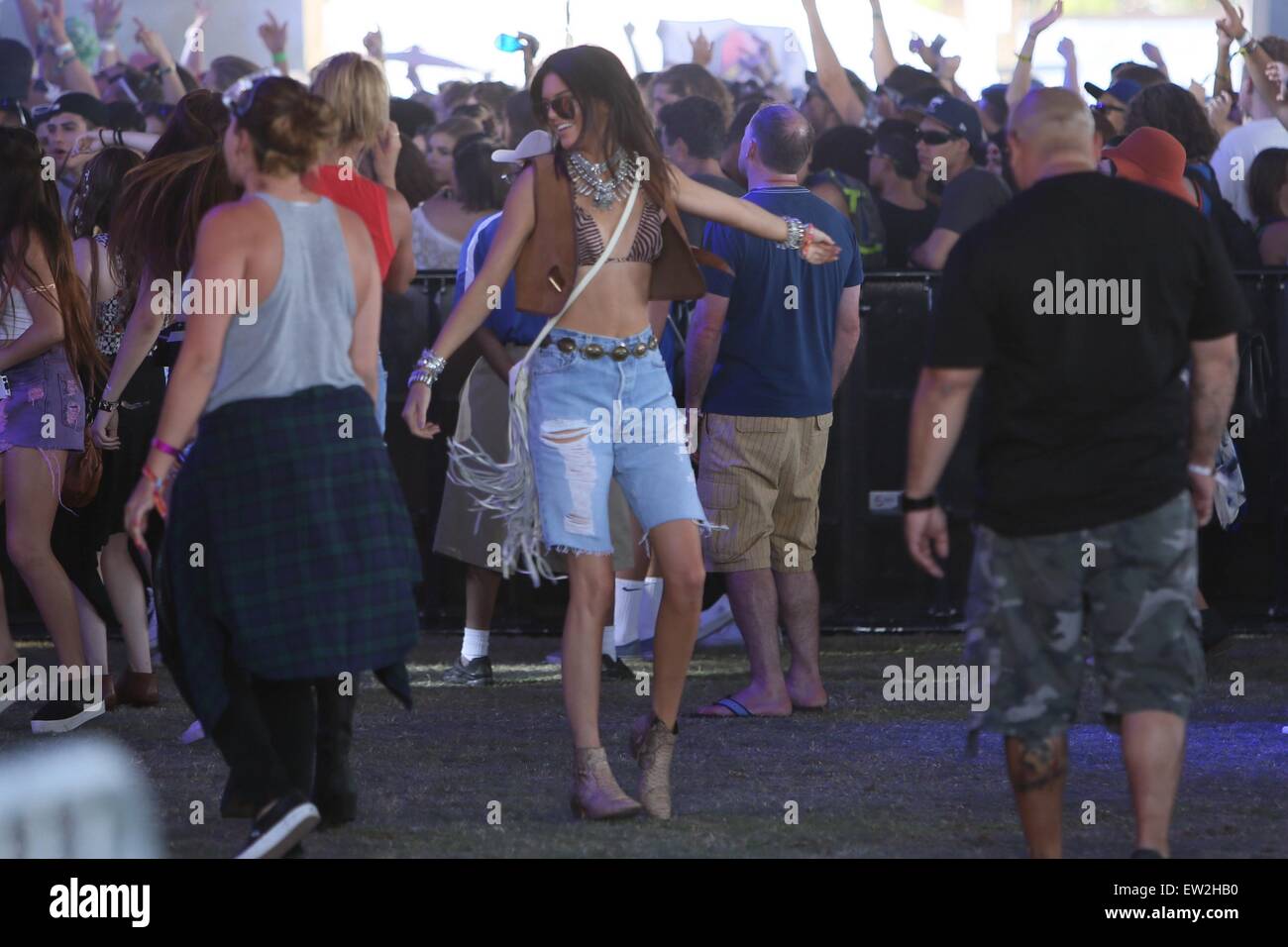 Kendall Jenner Spotted Dancing At Coachella 2015 Week 1