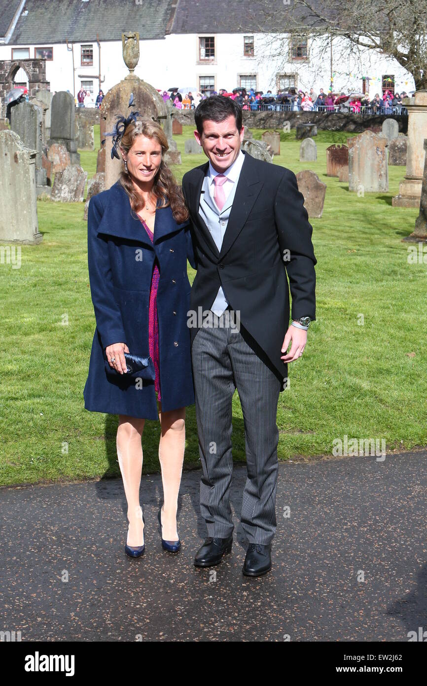 The Wedding Of Andy Murray And Kim Sears At Dunblane Cathedral Featuring Tim Henman Lucy Henman Where Dunblane Scotland United Kingdom When 11 Apr 2015 C Stock Photo Alamy