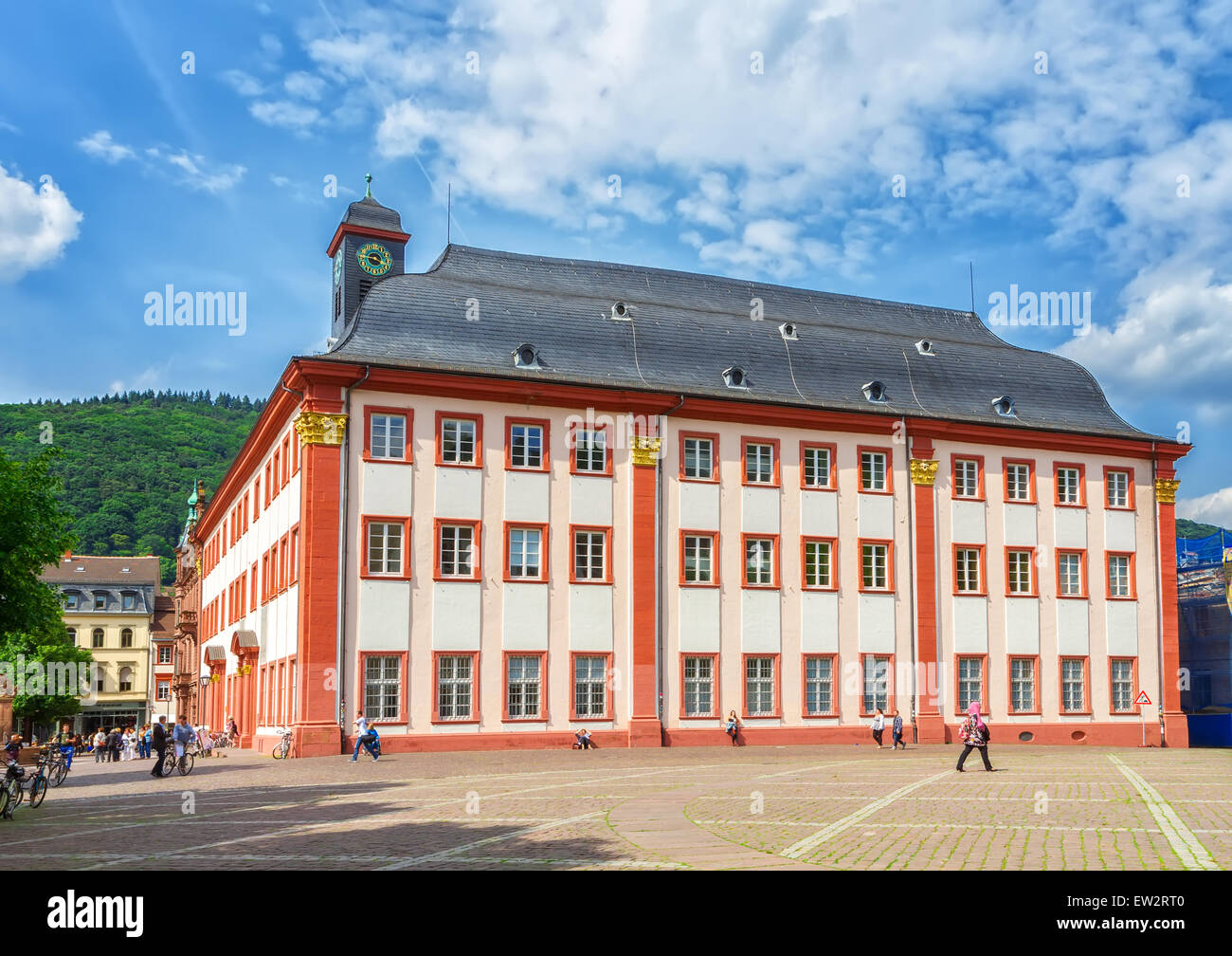 The building of the old University of Heidelberg. Germany. Europe. Stock Photo