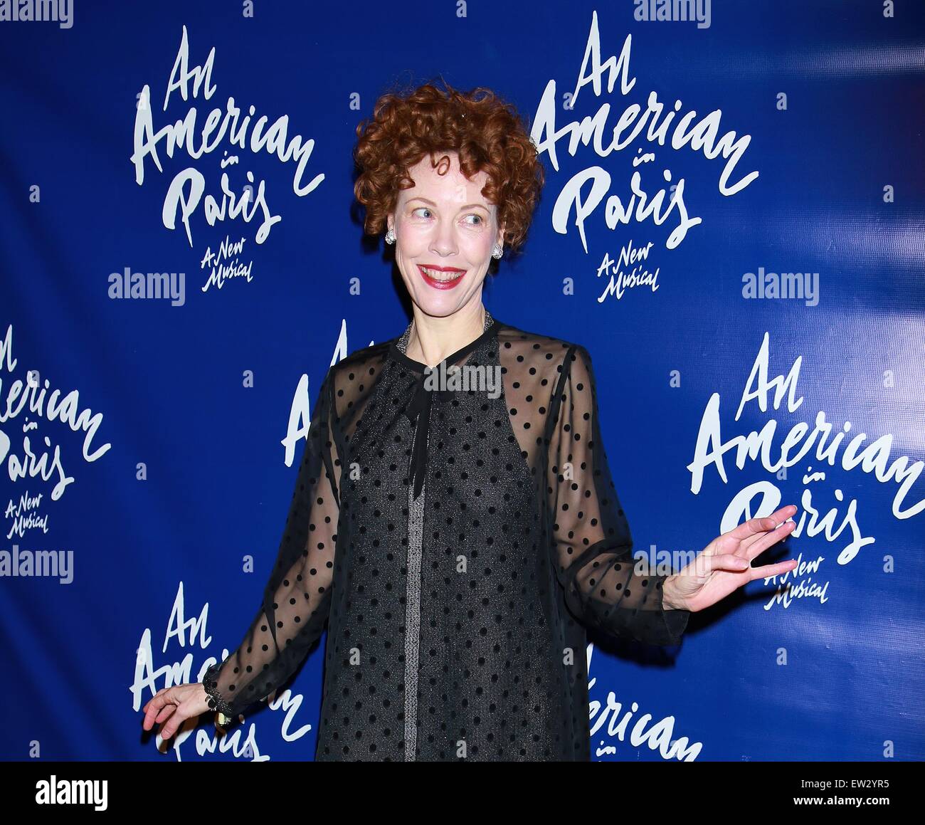 Opening night after party for An American in Paris at The Pierre Hotel - Arrivals.  Featuring: Veanne Cox Where: New York City, New York, United States When: 12 Apr 2015 C Stock Photo