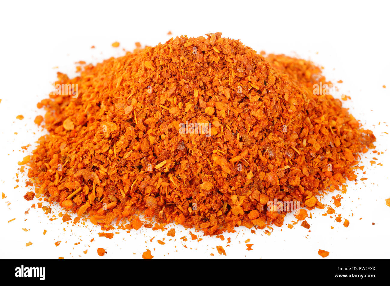 cayenne pepper on white background Stock Photo