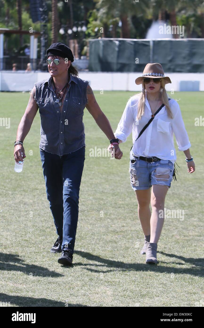 Richie Sambora and girlfriend Orianthi seen attending Coachella day