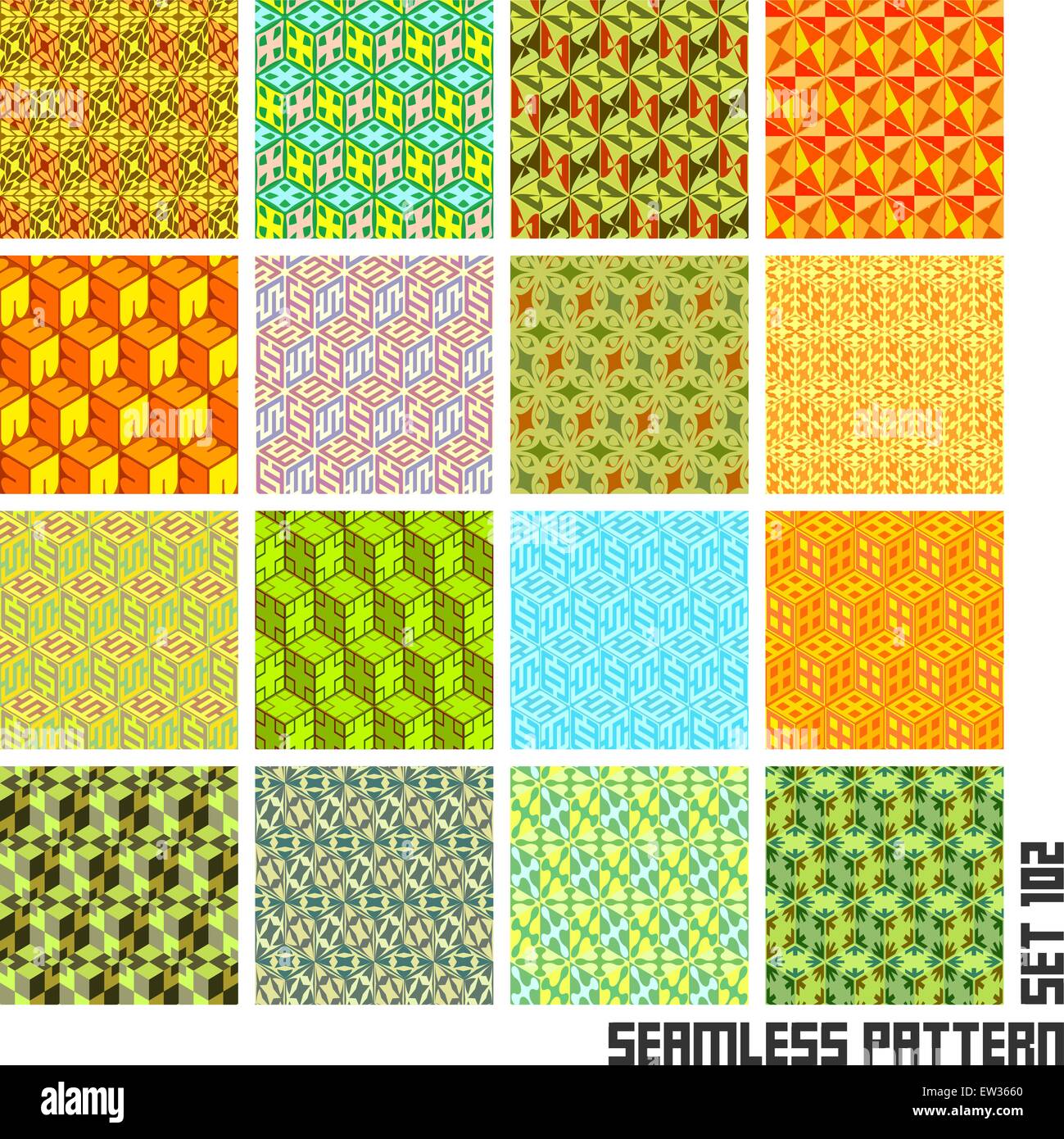 Pattern Collection Large Background Seamless pattern. Abstract background. Great collection Stock Vector ...