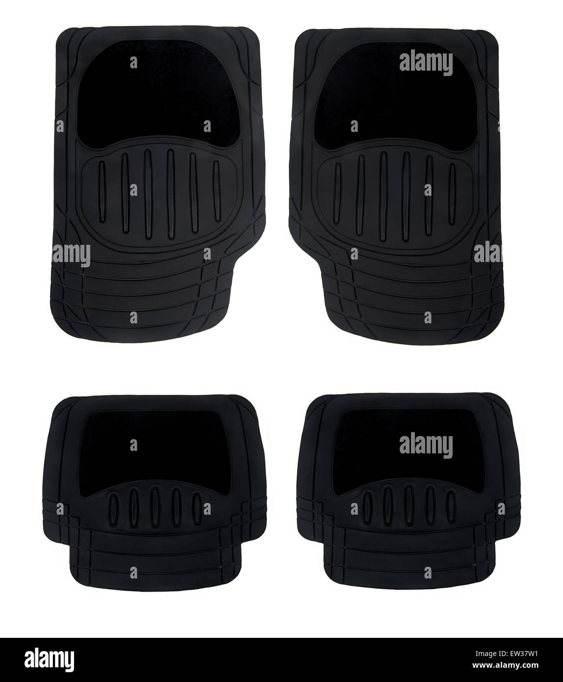 rubber floor mats for cars isolated on white background Stock Photo Alamy