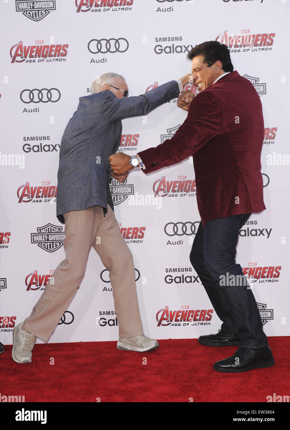 Film Premiere of Avengers Age of Ultron Featuring: Stan Lee, Lou ...