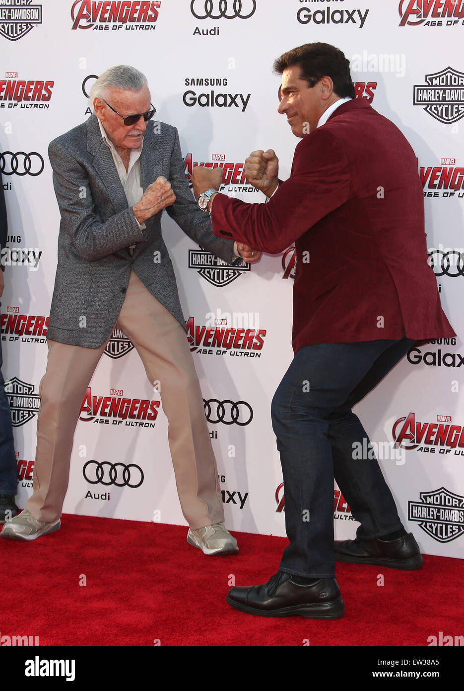 Stan Lee Lou Ferrigno The Avengers High Resolution Stock Photography ...