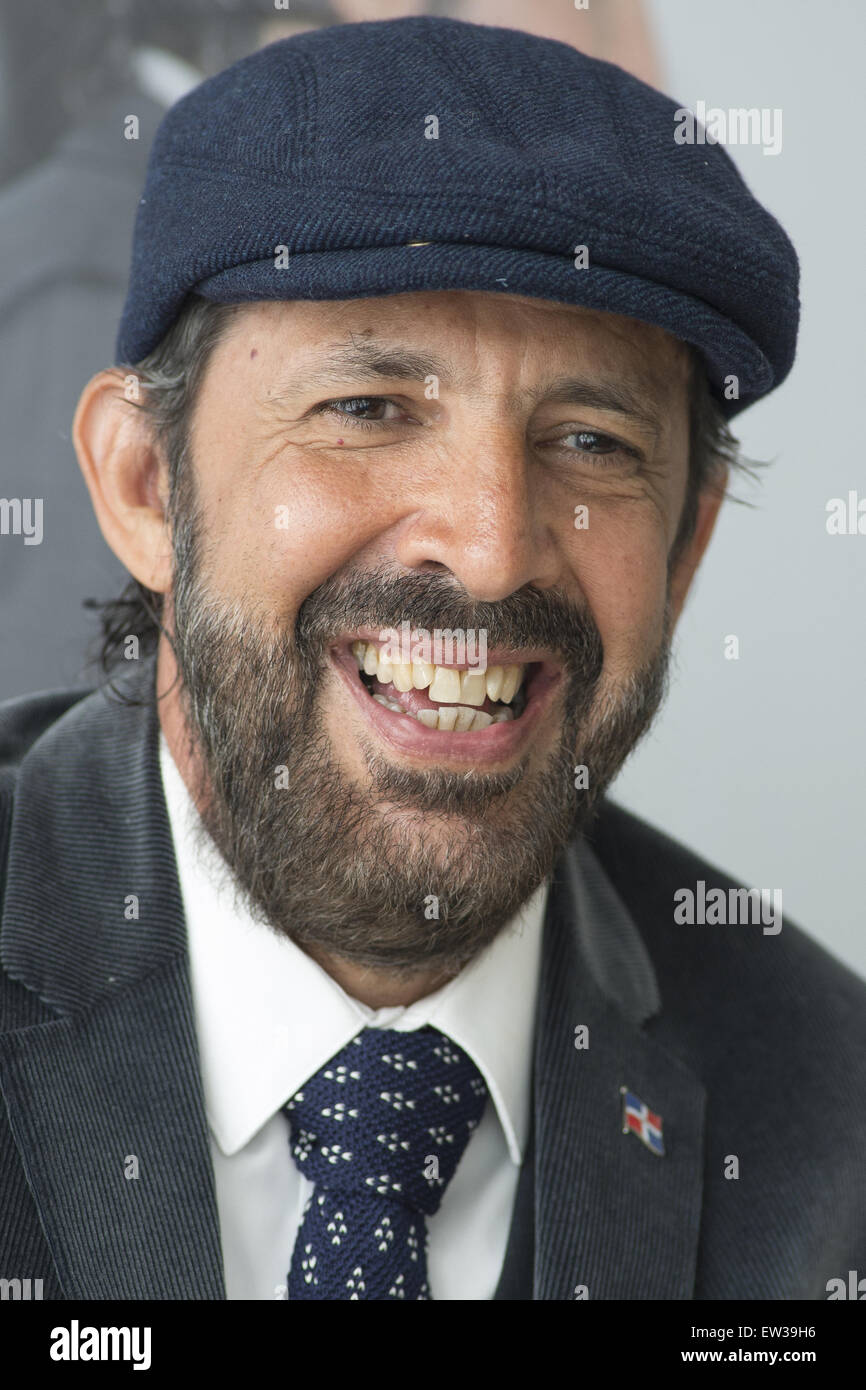 Juan Luis Guerra attends a photocall at ME Madrid Reina Victoria to present his upcoming tour  Featuring: Juan Luis Guerra Where: Madrid, Spain When: 14 Apr 2015 C Stock Photo