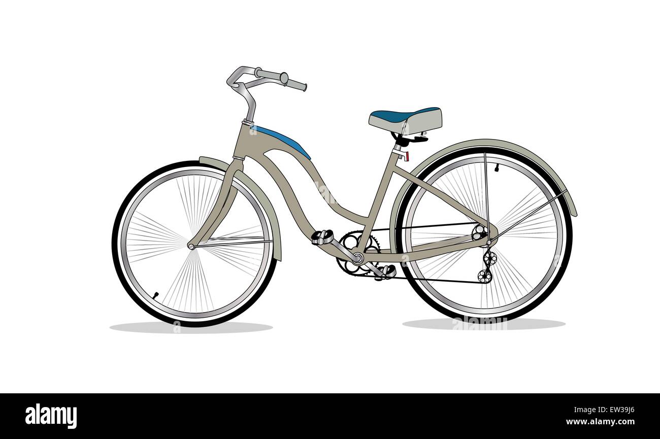 Retro Bicycle Background Vector Illustrator. Stock Vector