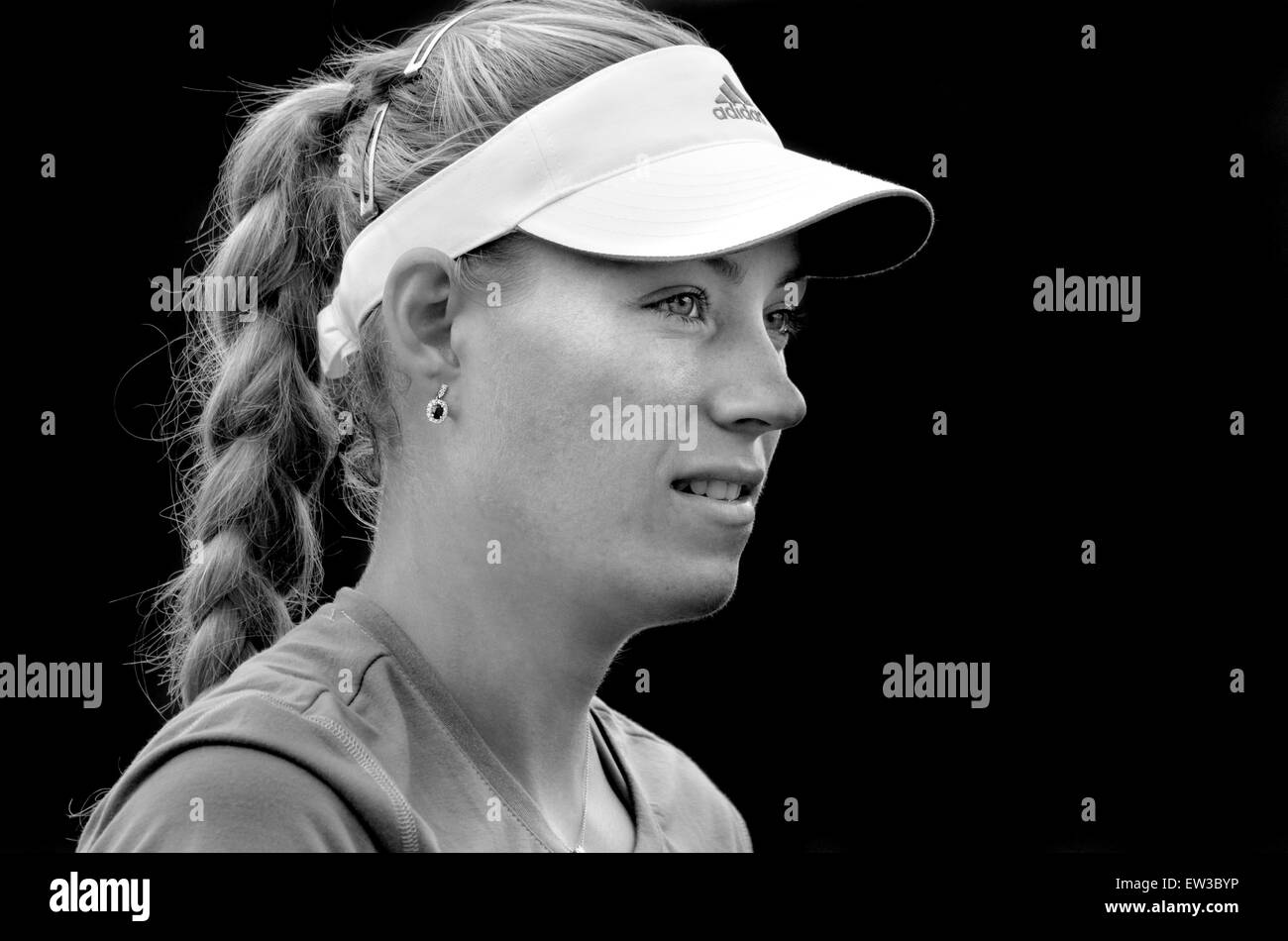 Angelique Kerber (Germany) on the practice courts at Eastbourne, 2014