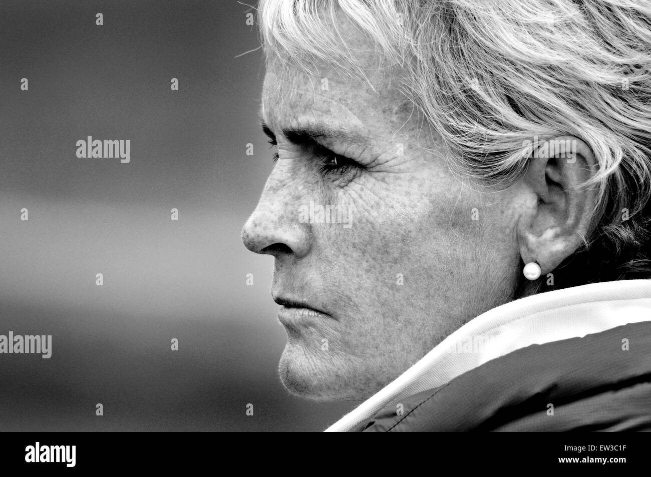 Judy Murray at the Maureen Connolly Challenge Trophy, Eastbourne, June 20th 2013. Stock Photo