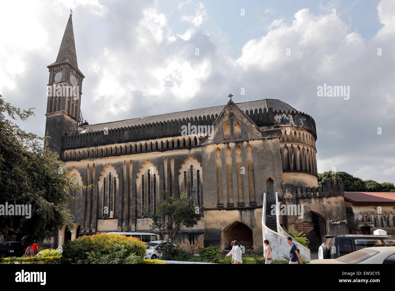 Anglican Cathedral on the site of the former slave market in Stonetown, Zanzibar, Tanzania Stock Photo