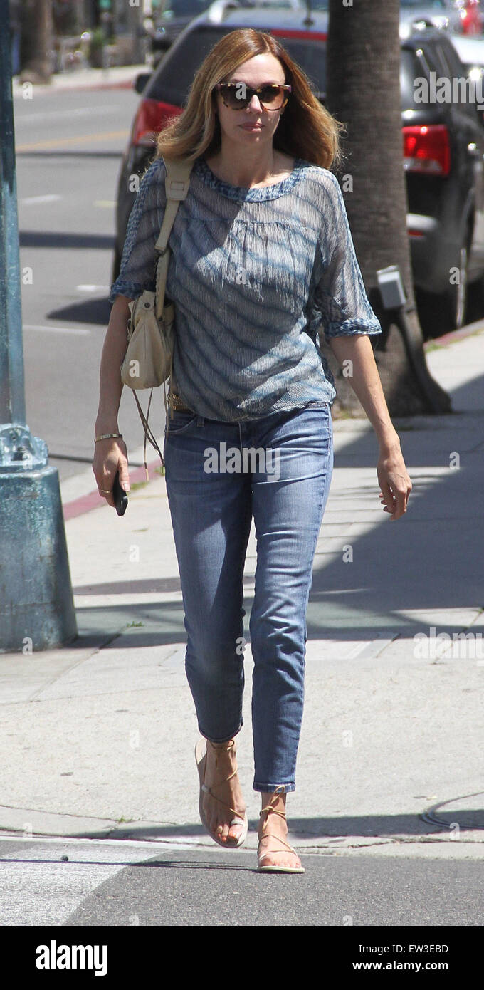 Weird Science actress Vanessa Angel goes shopping in Beverly Hills