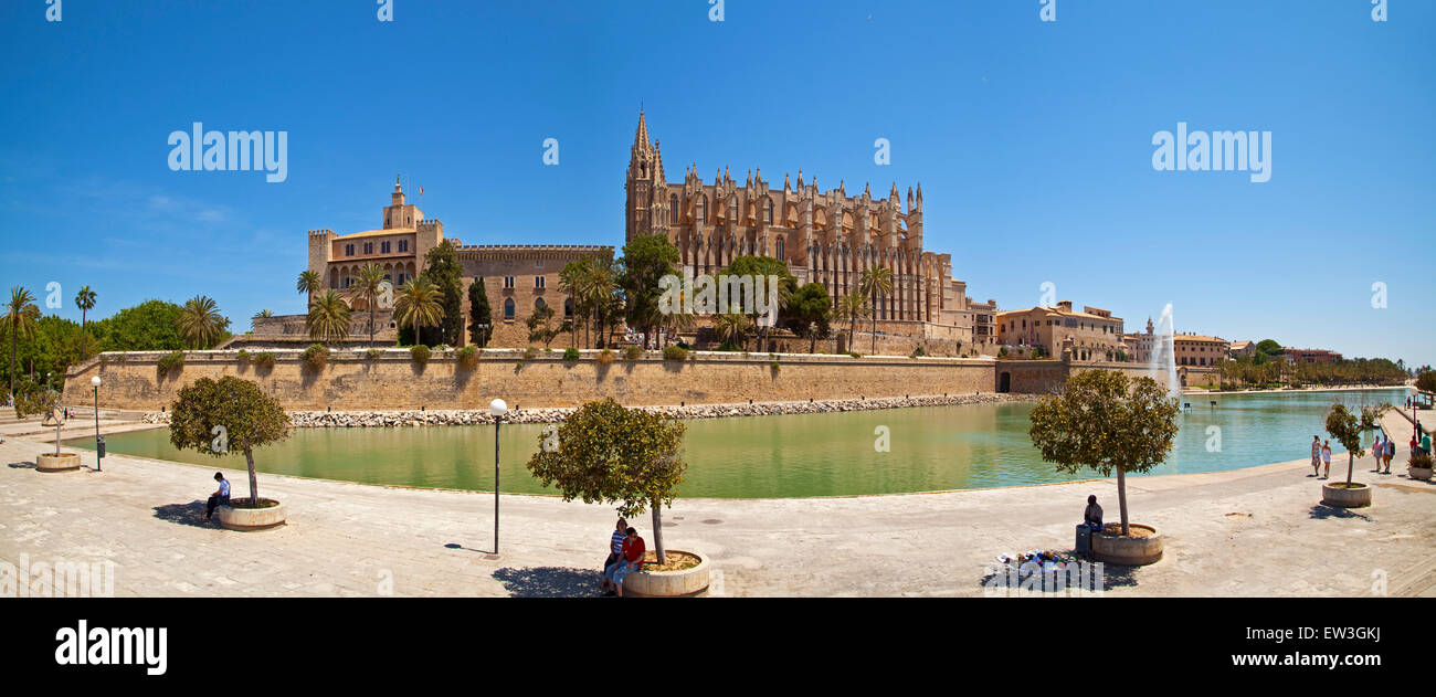 Cathedral of Santa Maria of Palma Majorca ( Mallorca) Spain Stock Photo