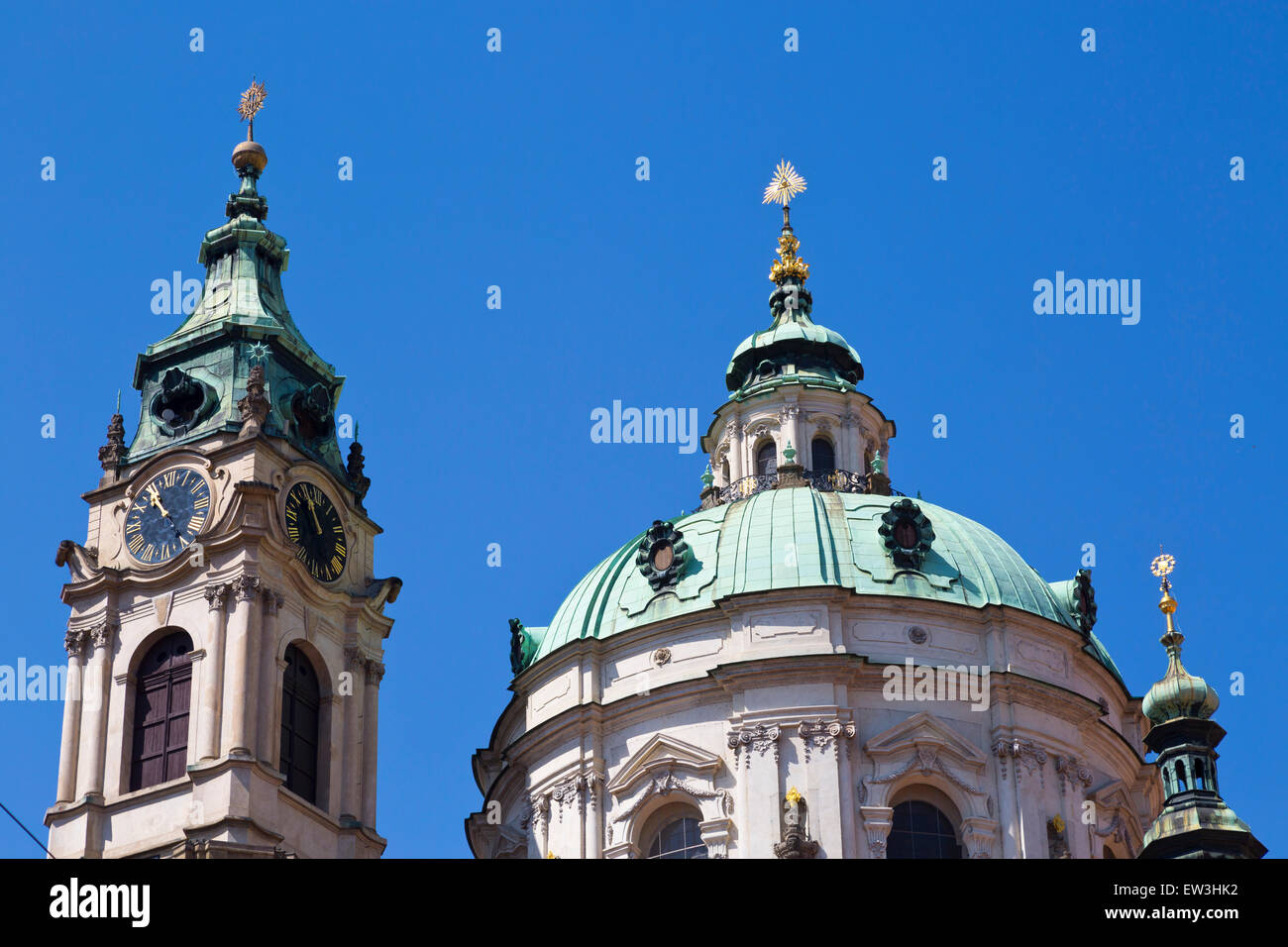 St. Nicolas Church in Prague, Czechia Stock Photo
