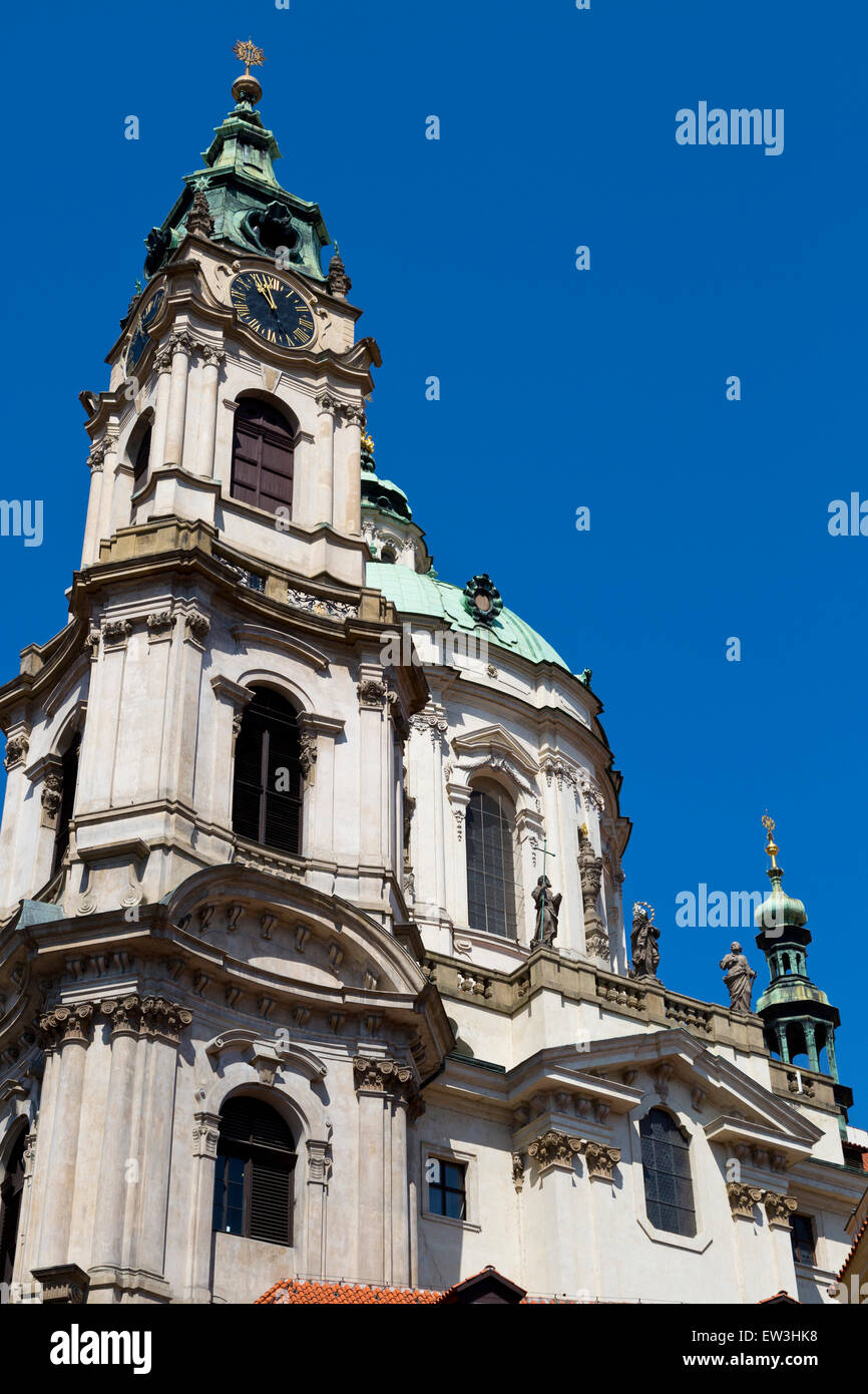 St. Nicolas Church in Prague, Czechia Stock Photo