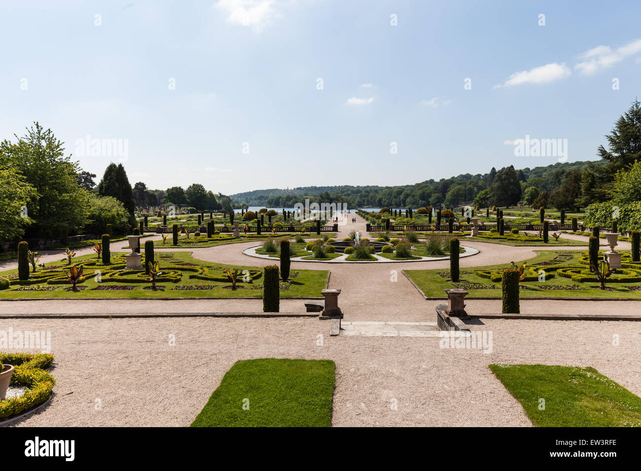 Italian Gardens viewed from the Upper Flower Garden Viewing Platform