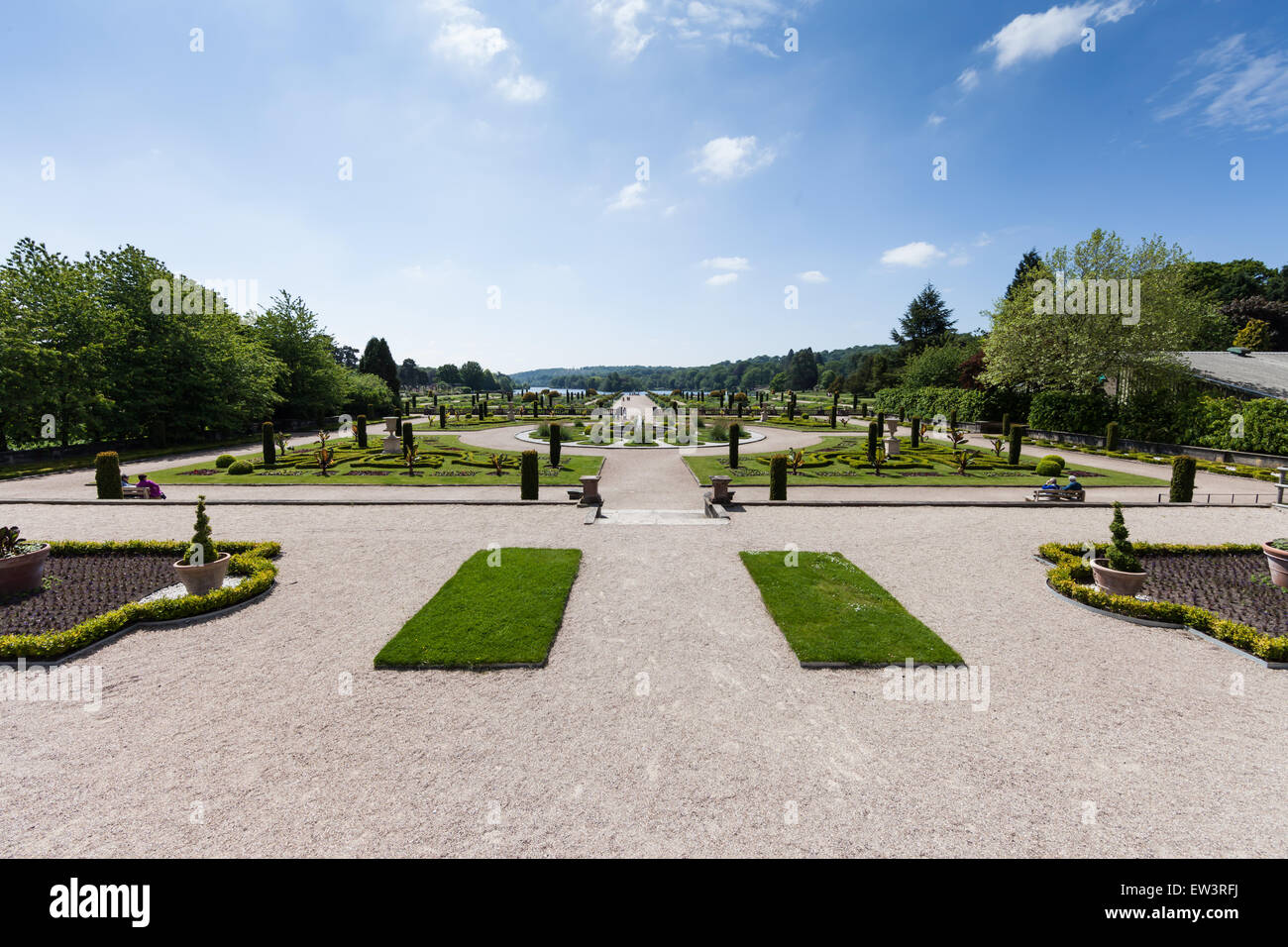 Italian Gardens viewed from the Upper Flower Garden Viewing Platform