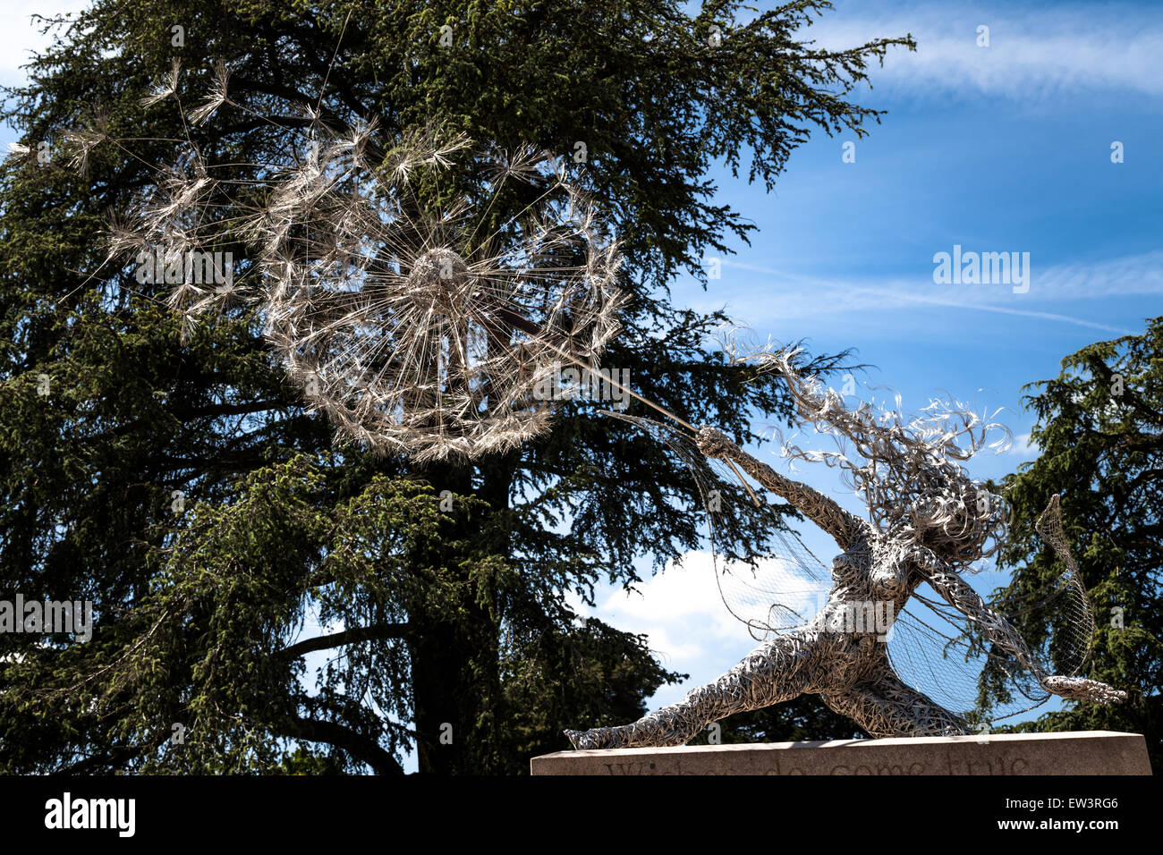Wishes - one of the Trentham Faries. Created by Robin Wight. Stock Photo