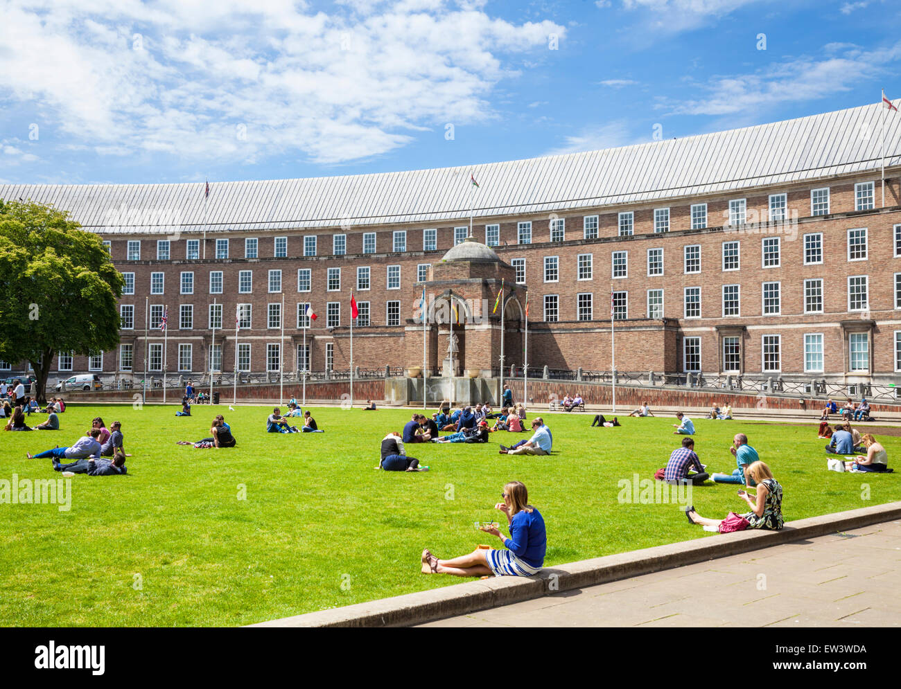 Bristol College Green and City Hall Bristol Avon England UK GB EU Stock ...