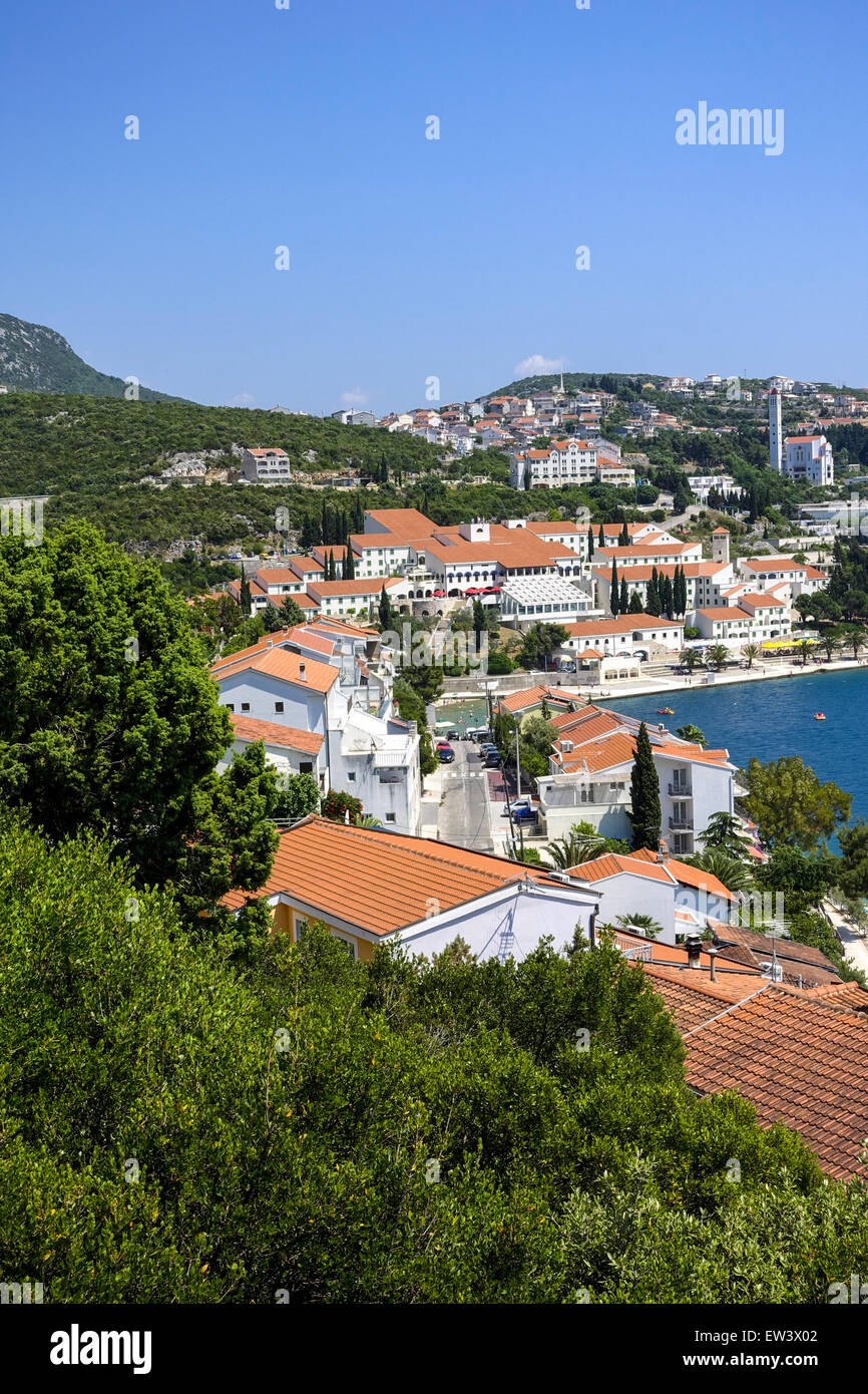 Only sea access of the country, Neum, Bosnia-Herzegovina Stock Photo