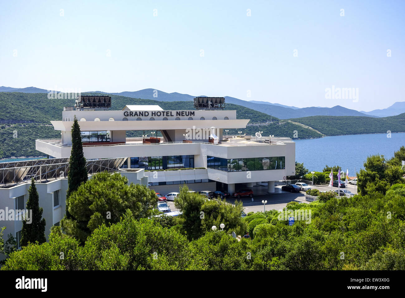 Grand Hotel, Neum, Bosnia-Hercegovina, Bosnia-Herzegovina Stock Photo