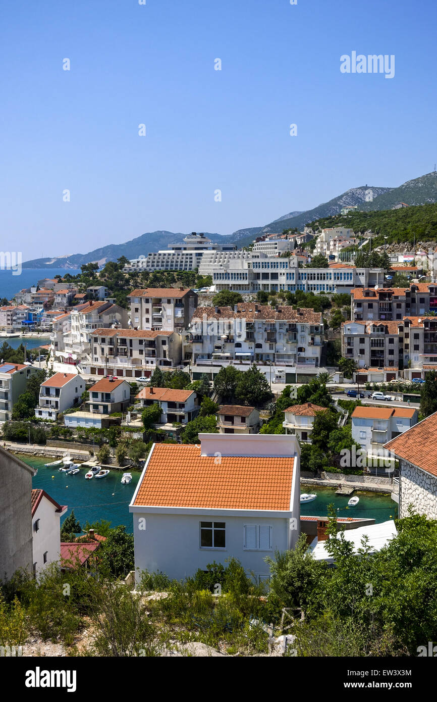 Only sea access of the country, Neum, Bosnia-Herzegovina Stock Photo