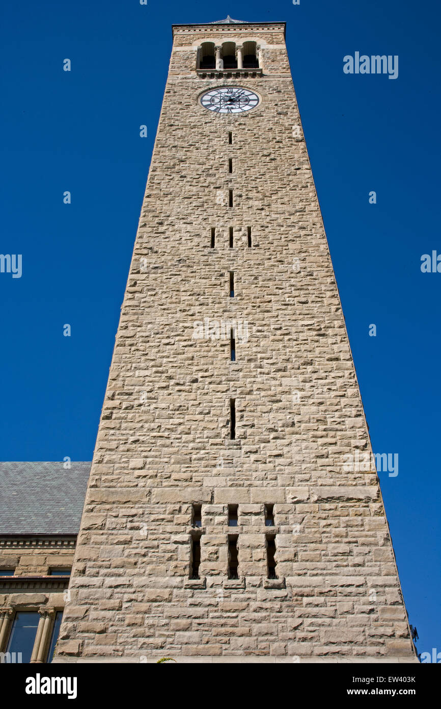 McGraw Tower, Cornell University,Ithaca, New York, USA 173 feet Stock