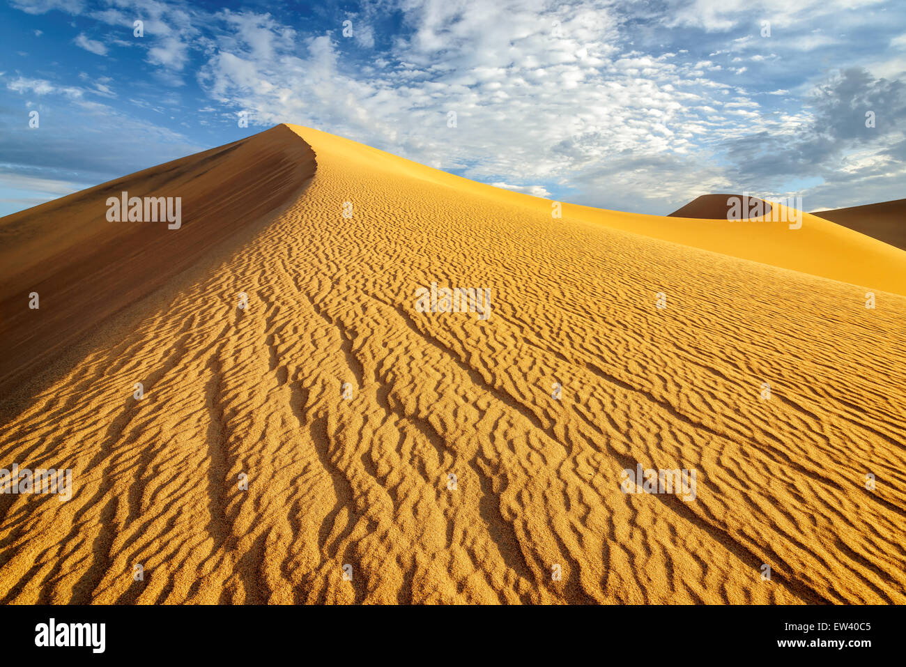 Huge dunes of the desert. Stock Photo
