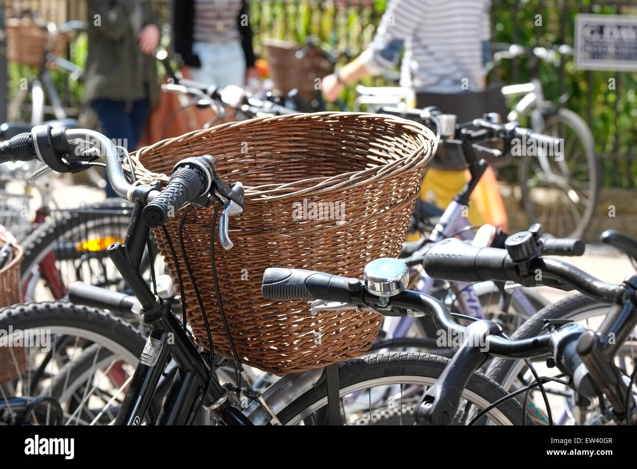 bicycle parking, cambridge, cambridgeshire, england Stock Photo