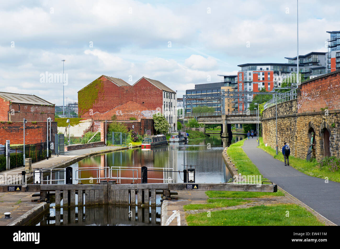 The LeedsLiverpool Canal in the centre of Leeds, West Yorkshire